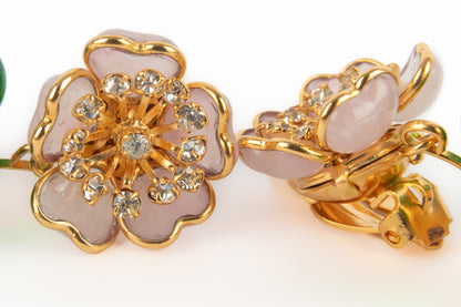 Boucles d'oreilles fleurs Augustine