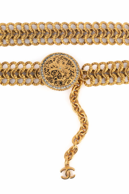 Ceinture dorée Chanel