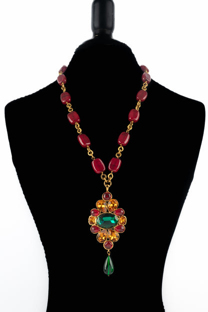 Collier pendentif Chanel 1990's