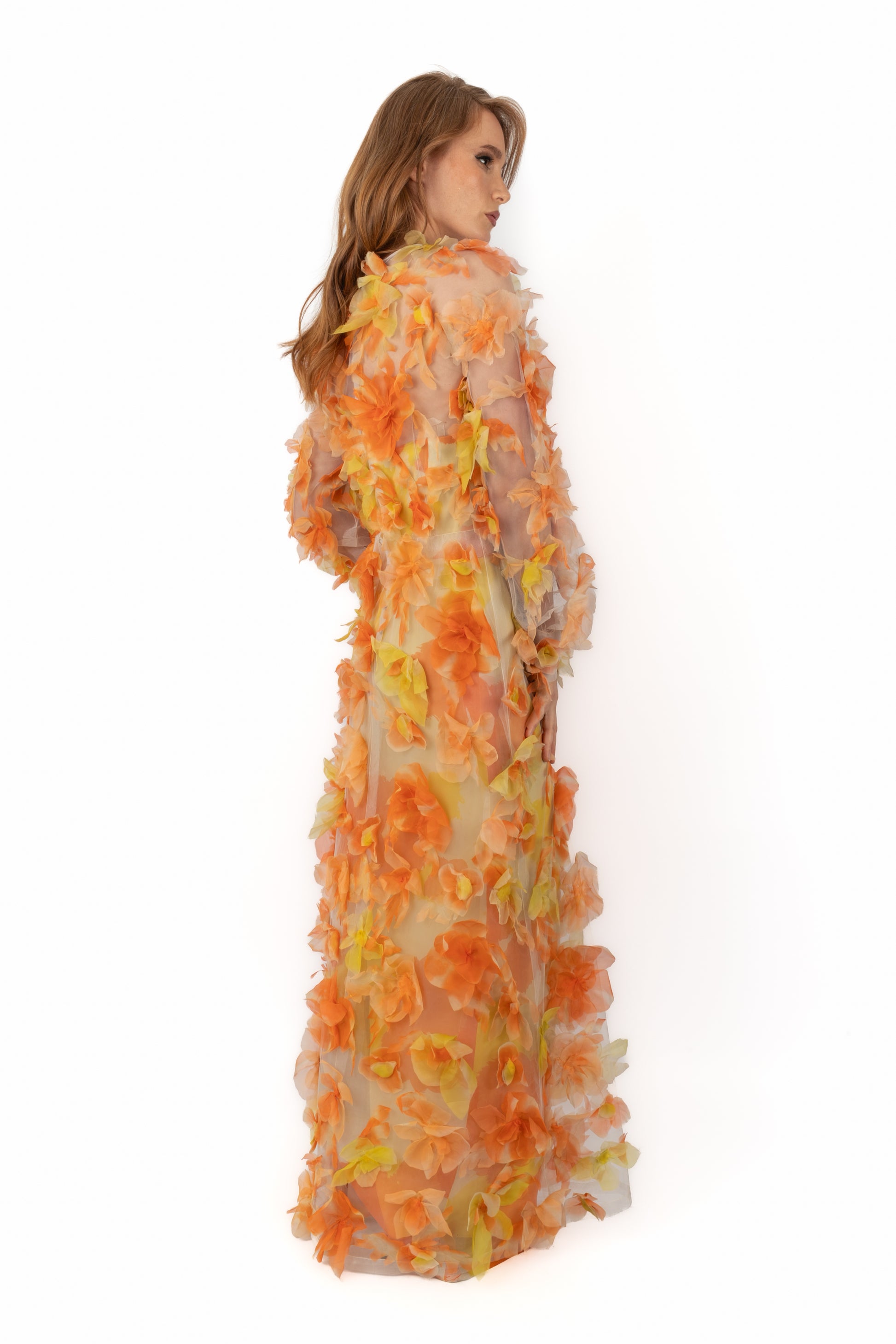 orange givenchy dress Hubert de Givenchy dress Haute Couture spring-summer 1970 Les Merveilles De Babellou