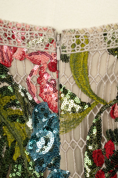 Robe brodée Elie Saab Printemps 2025