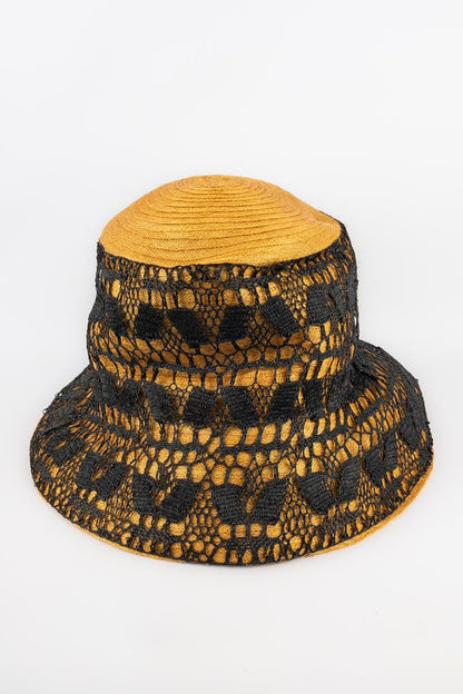 Grand chapeau en raphia Marie Mercié