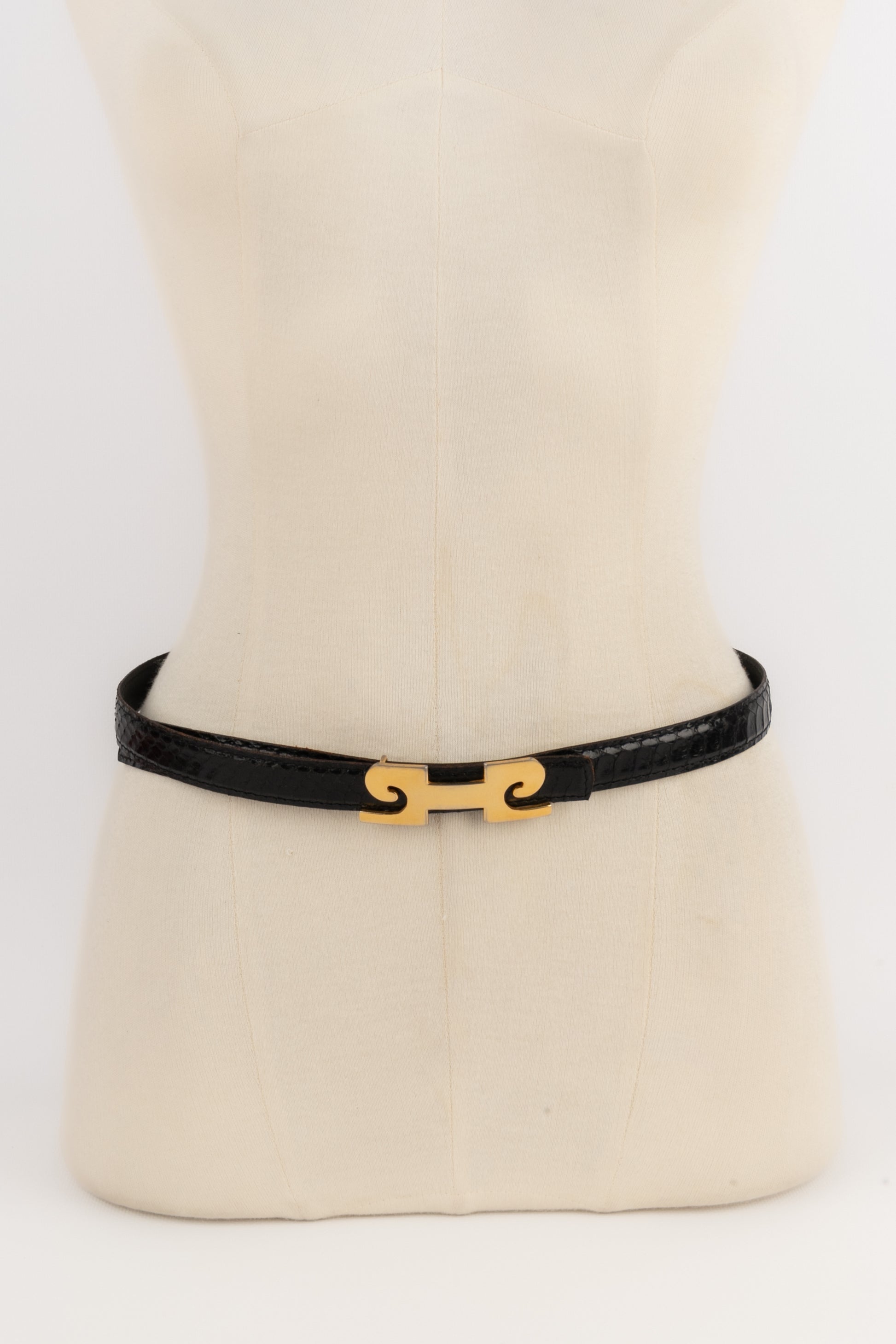 Ceinture en serpent Pierre Cardin