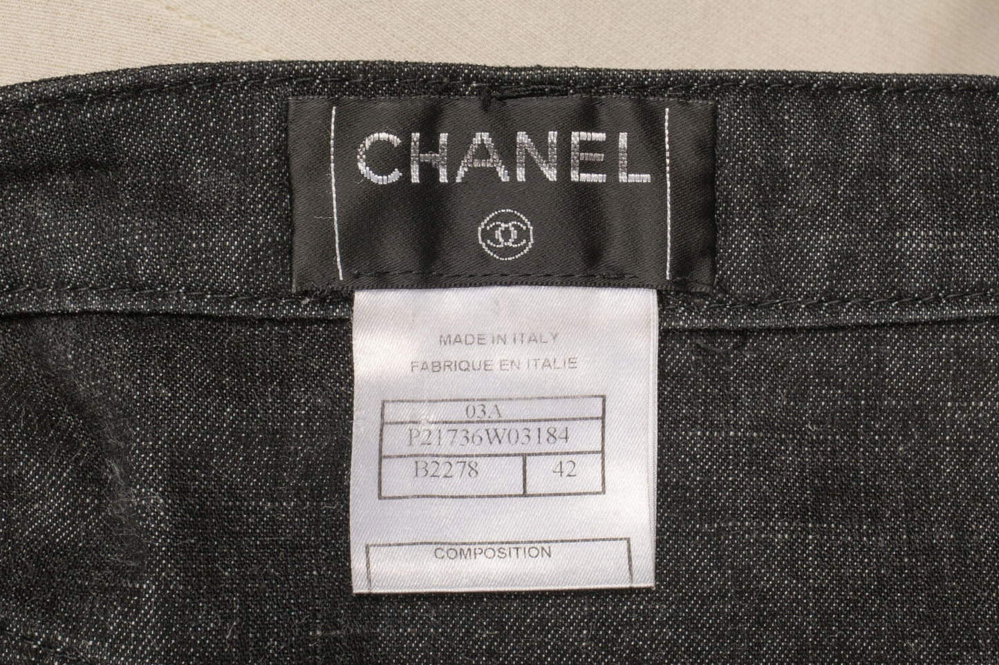 Pantalon jean Chanel 2003