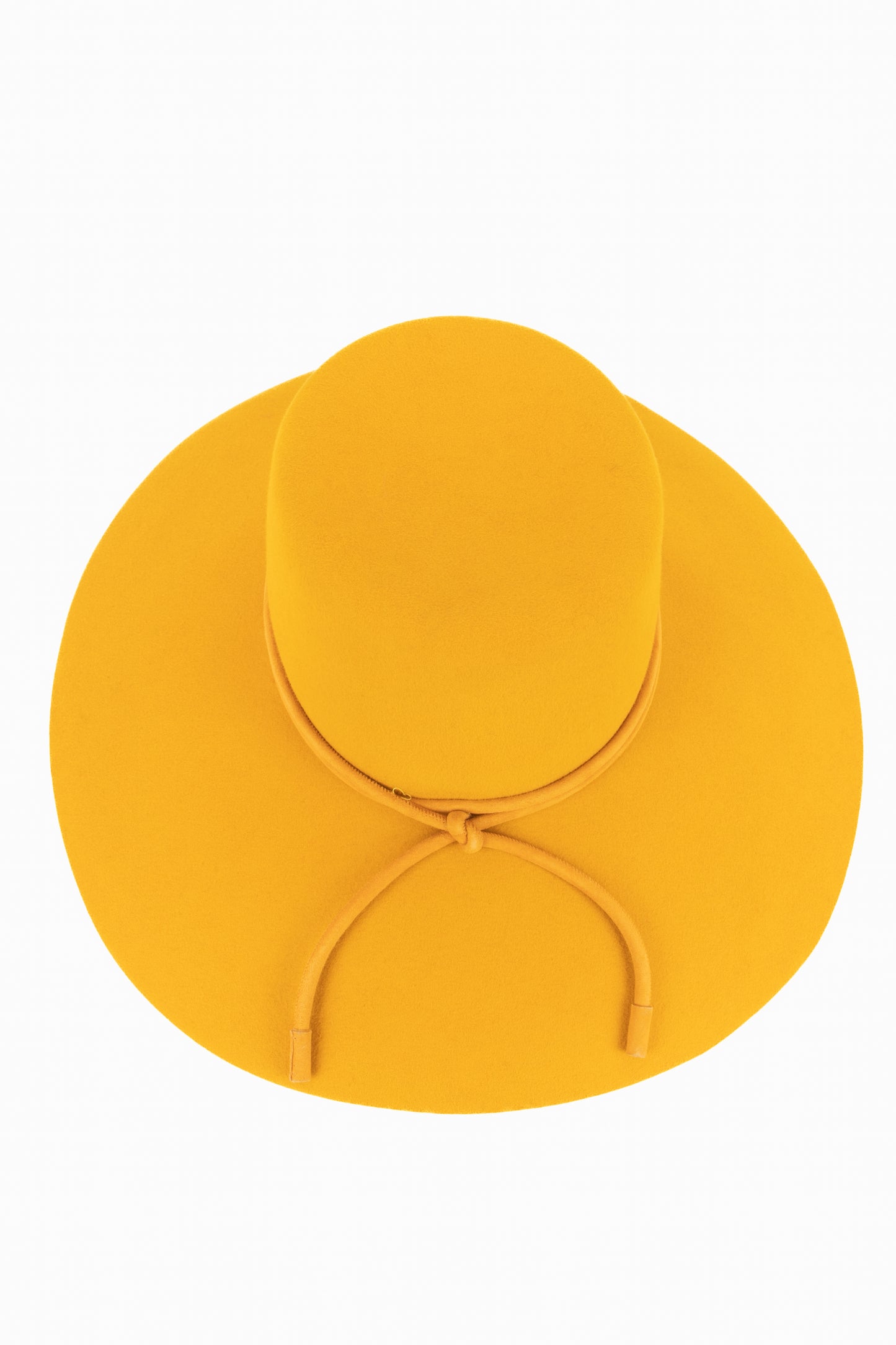 Chapeau en feutre jaune Hermès 