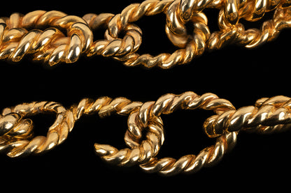 Ceinture dorée Chanel Printemps-Eté 1990