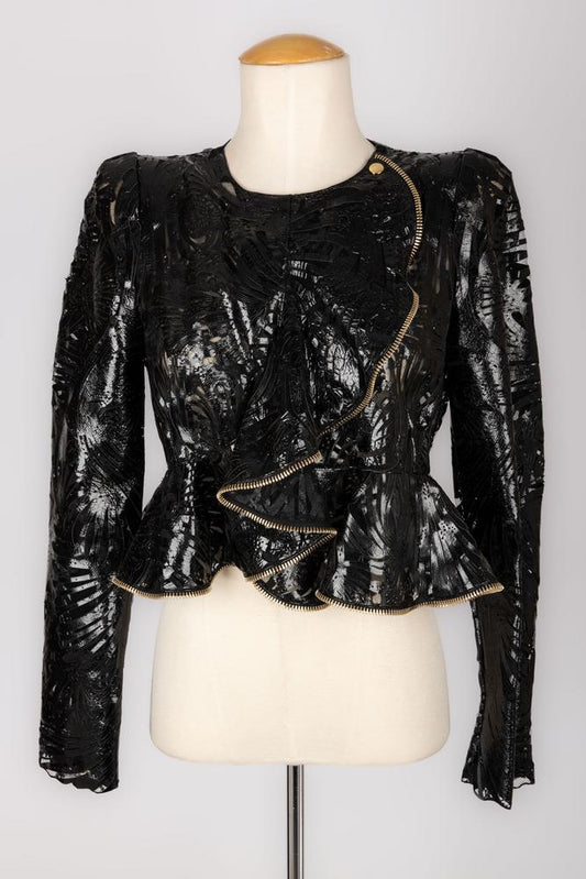 Veste en cuir Alexander McQueen