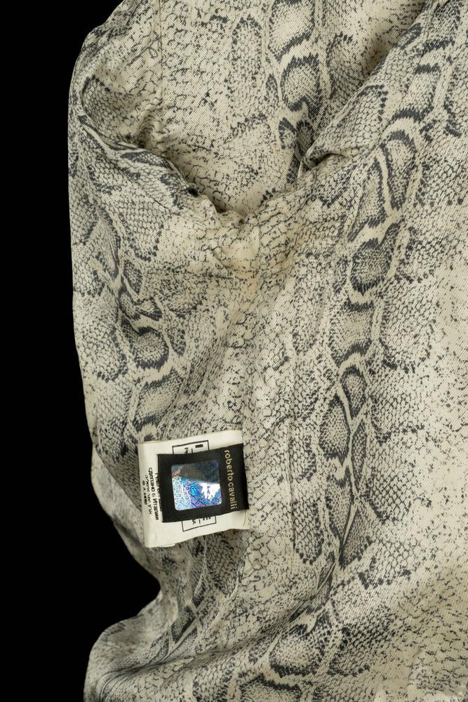 Veste en cuir doré Cavalli