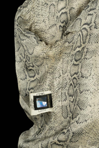 Veste en cuir doré Cavalli