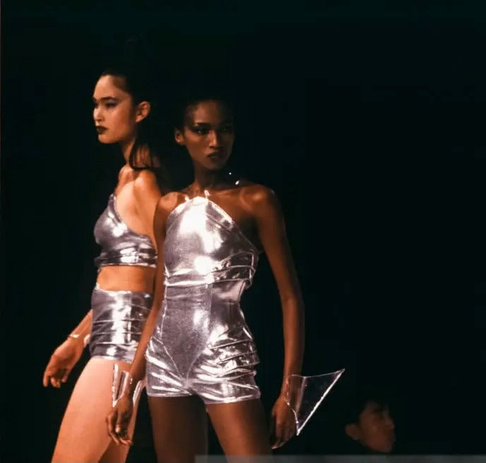 Combinaison argentée Thierry Mugler 1989