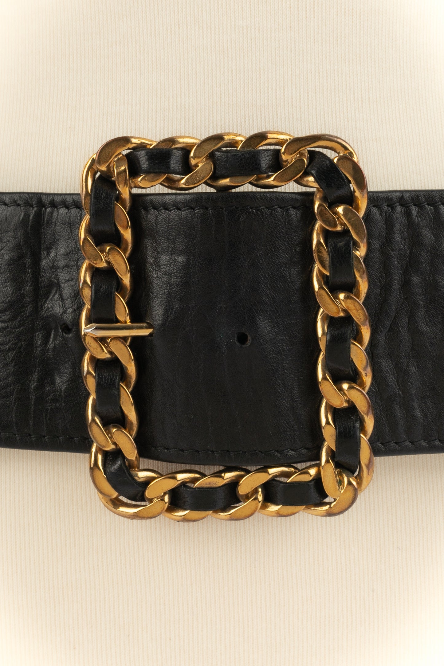 Ceinture en cuir Chanel 1991