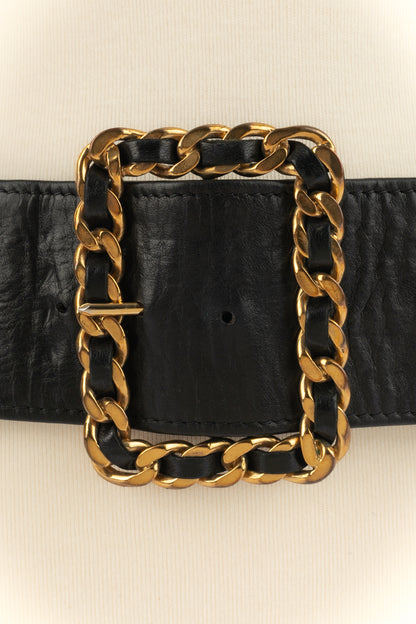 Ceinture en cuir Chanel 1991