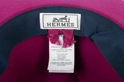 Chapeau framboise Hermès
