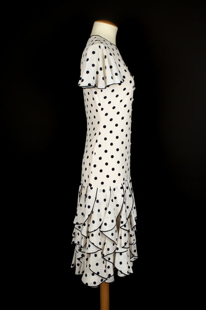 Robe à pois Chanel Haute Couture 