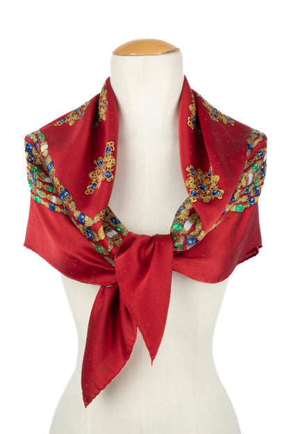 Foulard "bijoux" en soie Chanel 