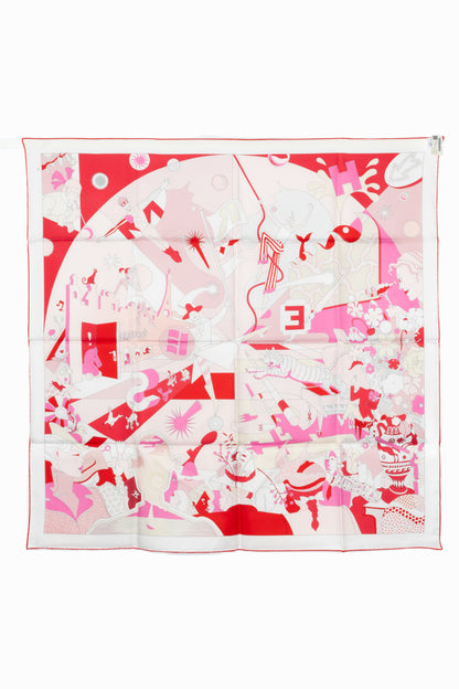 Carré / Foulard "ça décoiffe" Hermès