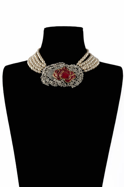 Collier rouge Serge-Eric Woloch