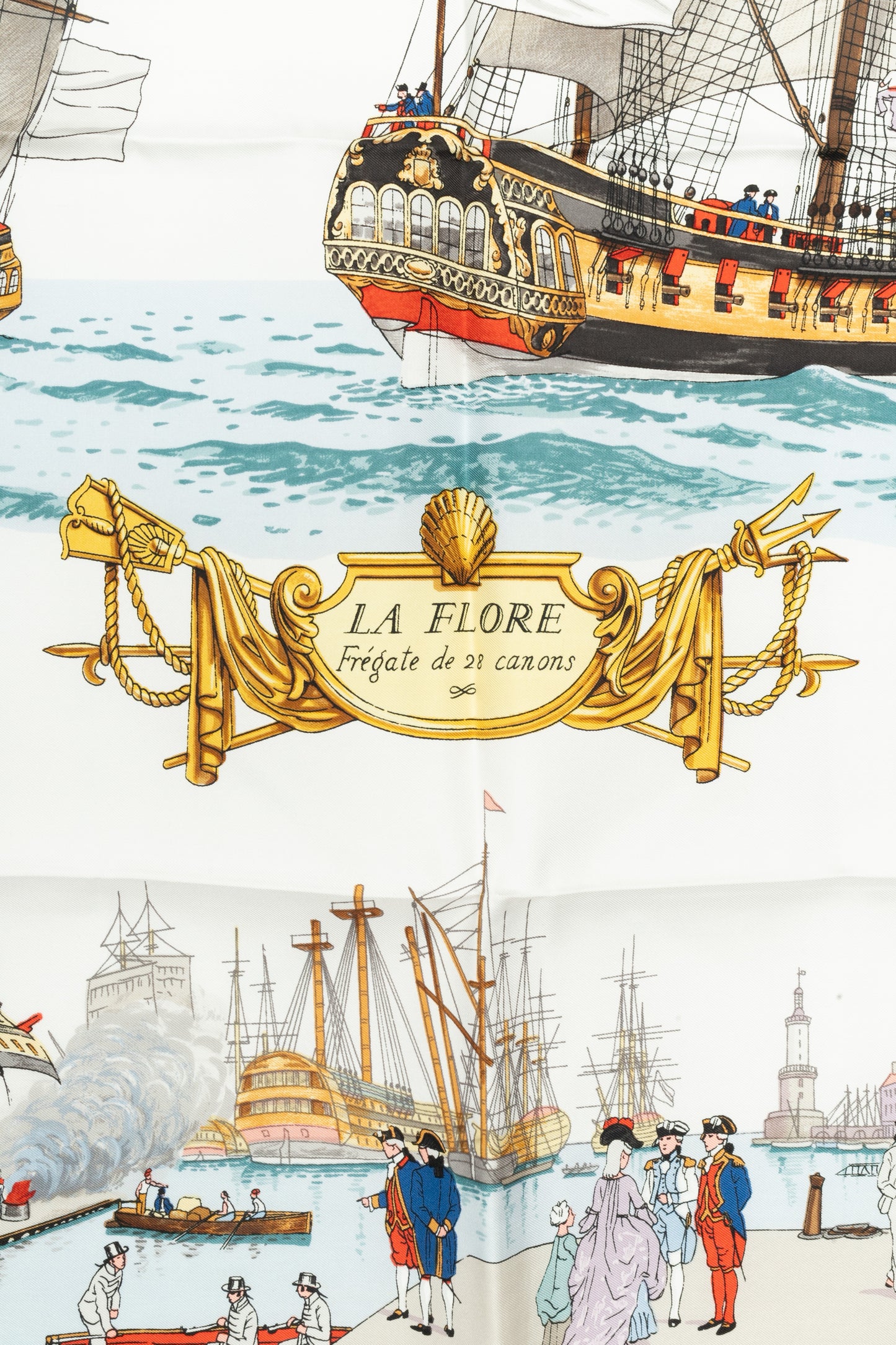 Carré / Foulard "La Flore Frégate de 28 canons" Hermès