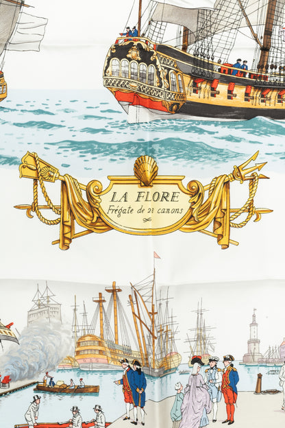 Carré / Foulard "La Flore Frégate de 28 canons" Hermès