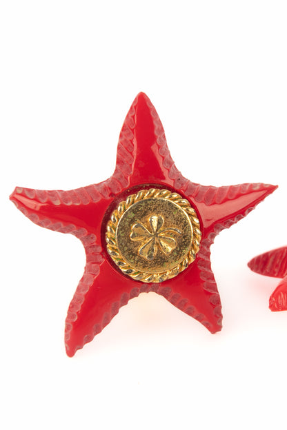 Boucles d'oreilles "étoile de mer" Chanel Haute Couture Eté 1989