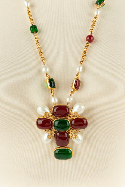 Collier croix Chanel 1994