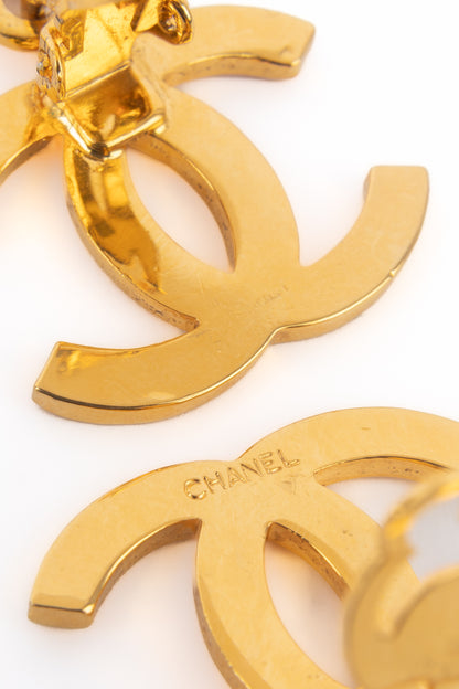 Boucles d'oreilles cc Chanel 1989-1990