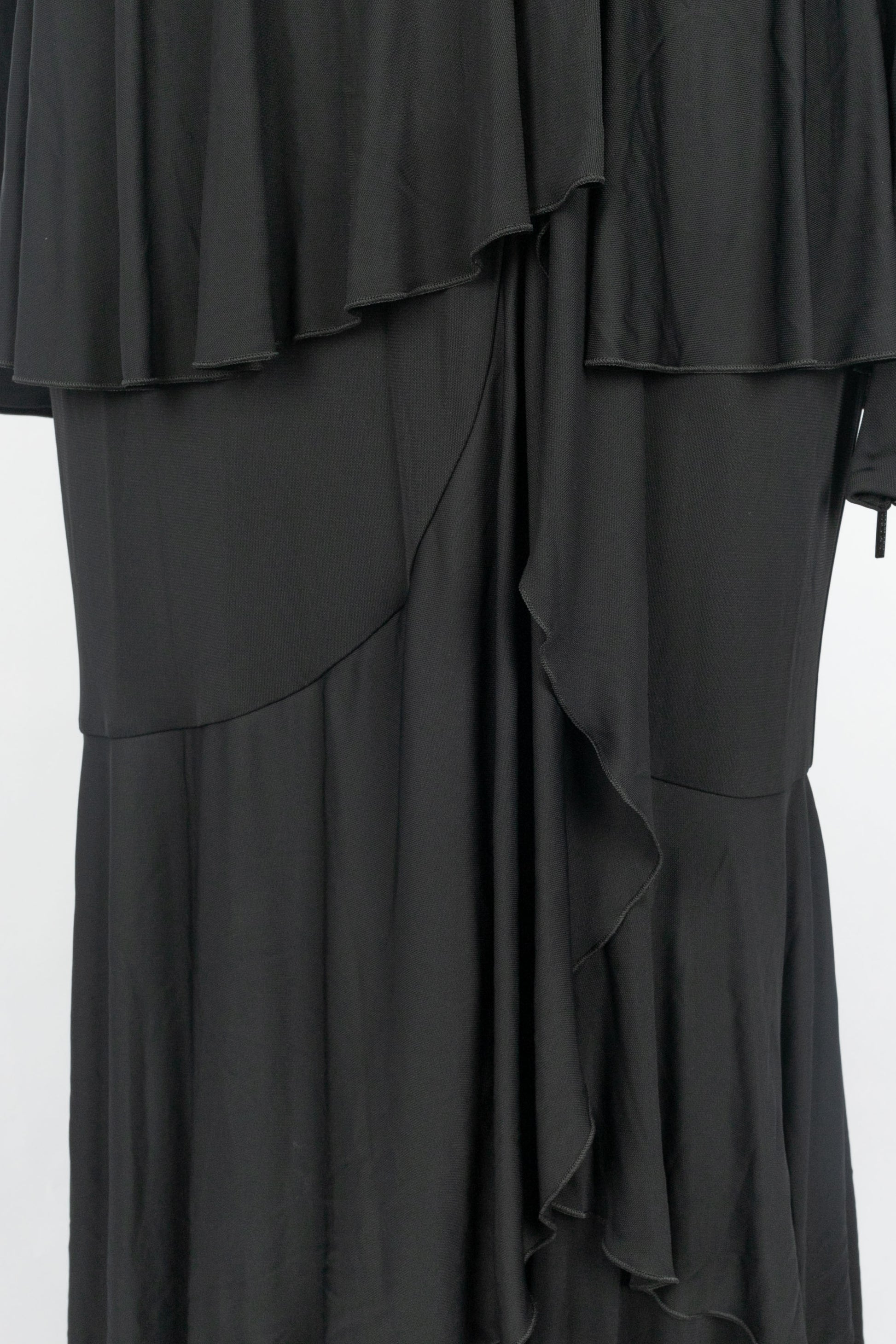 Longue robe noire Cavalli