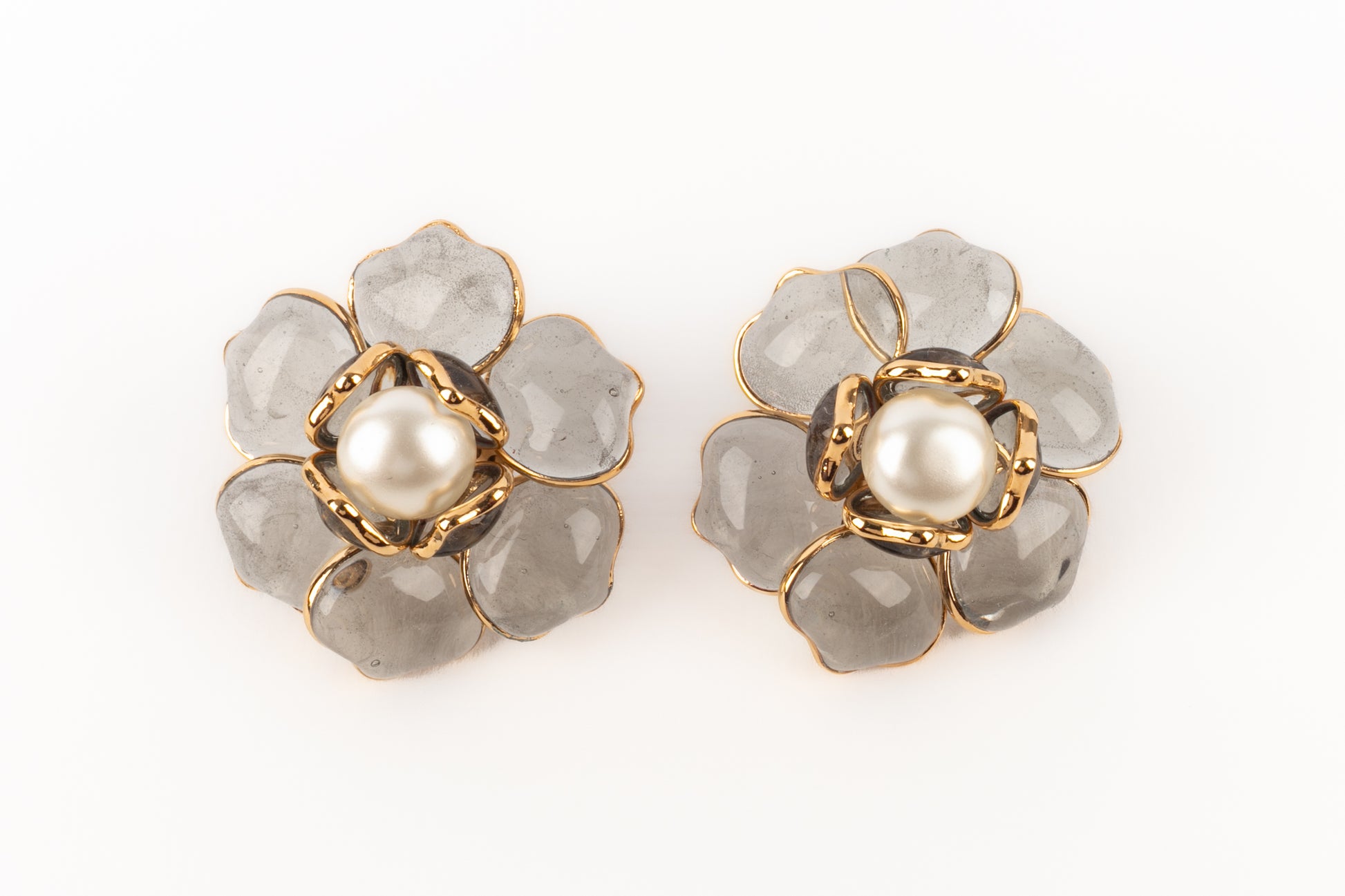 Boucles d'oreilles fleur Augustine