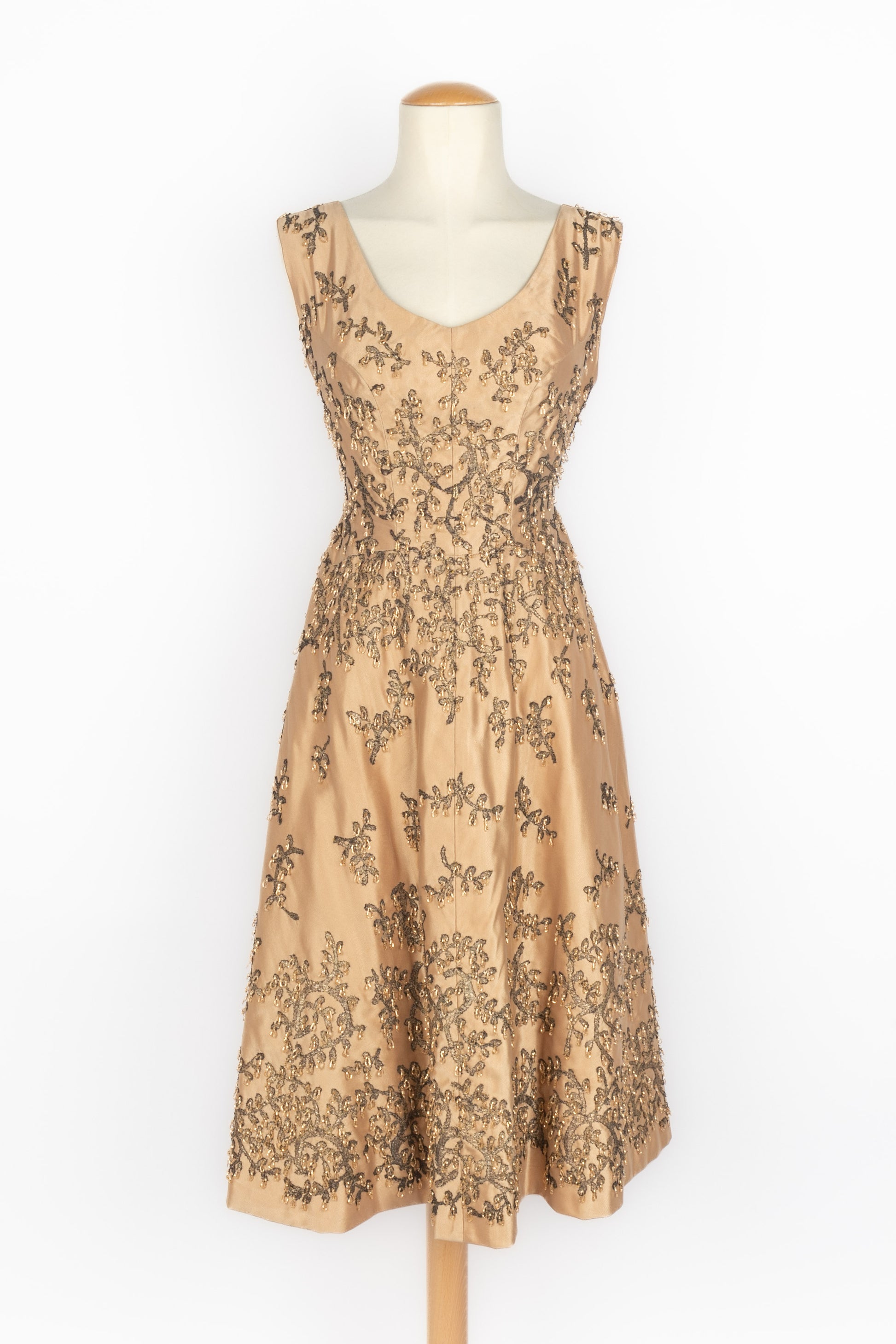 Robe brodée Carven 1960's