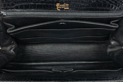Sac en crocodile noir Morabito