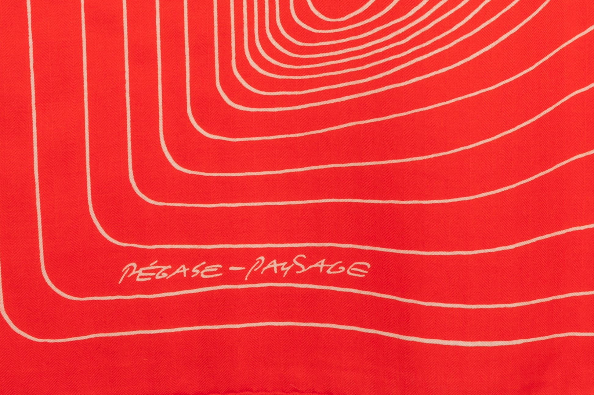Foulard "Pégase Paysage" Hermès