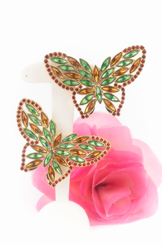 Boucles d'oreilles papillons Yves Saint Laurent