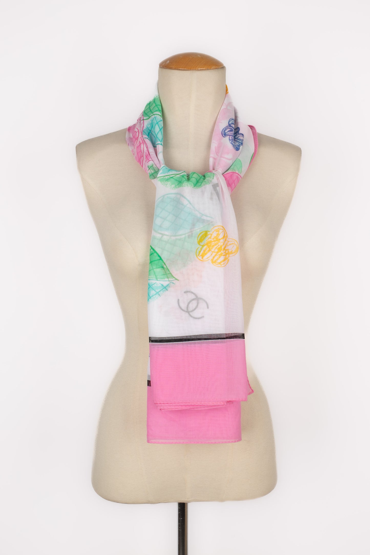 Paréo / Foulard en coton Chanel