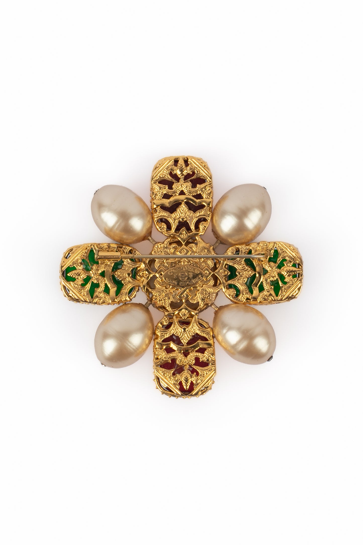 Broche croix Chanel 1990's