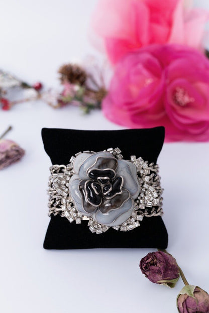 Bracelet rose grise Serge-Eric Woloch