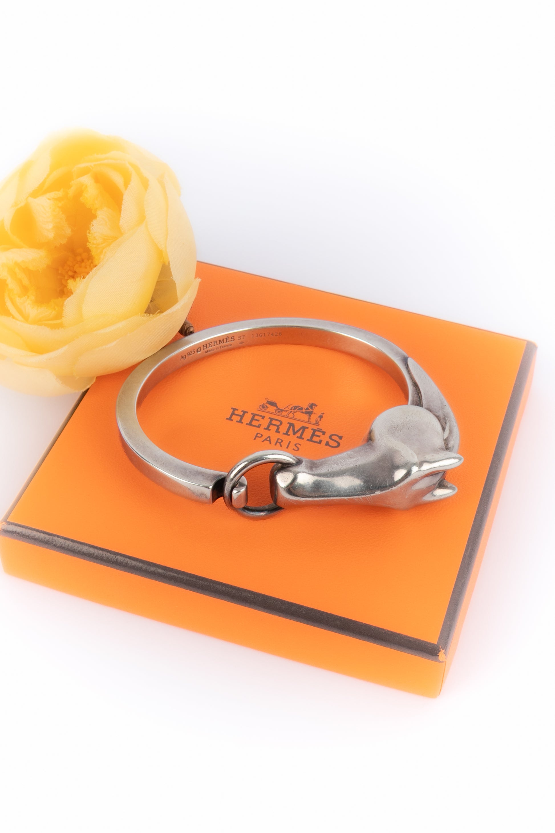 Bracelet en argent "Galop" Hermès