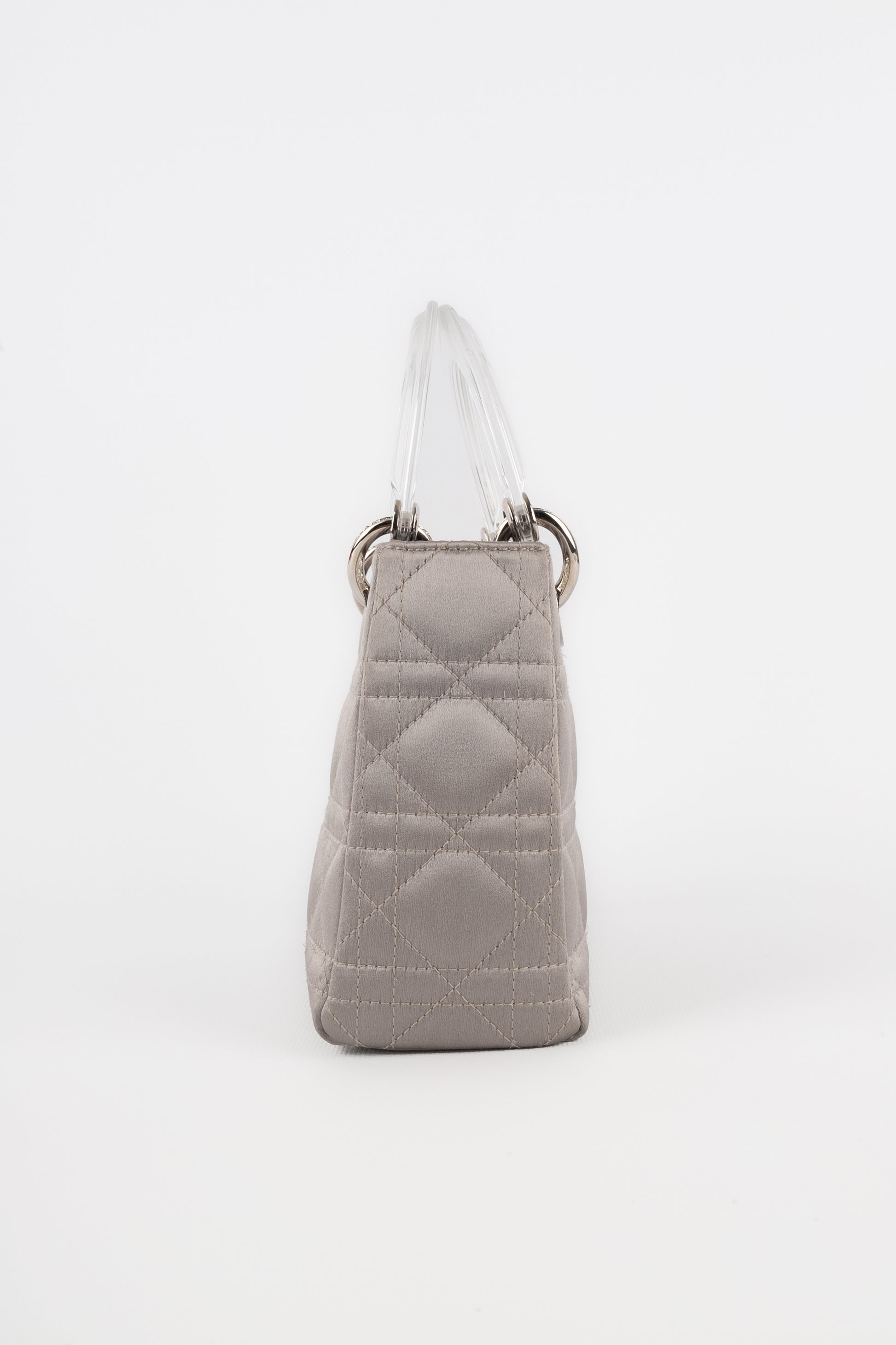 Sac Lady Dior gris perle