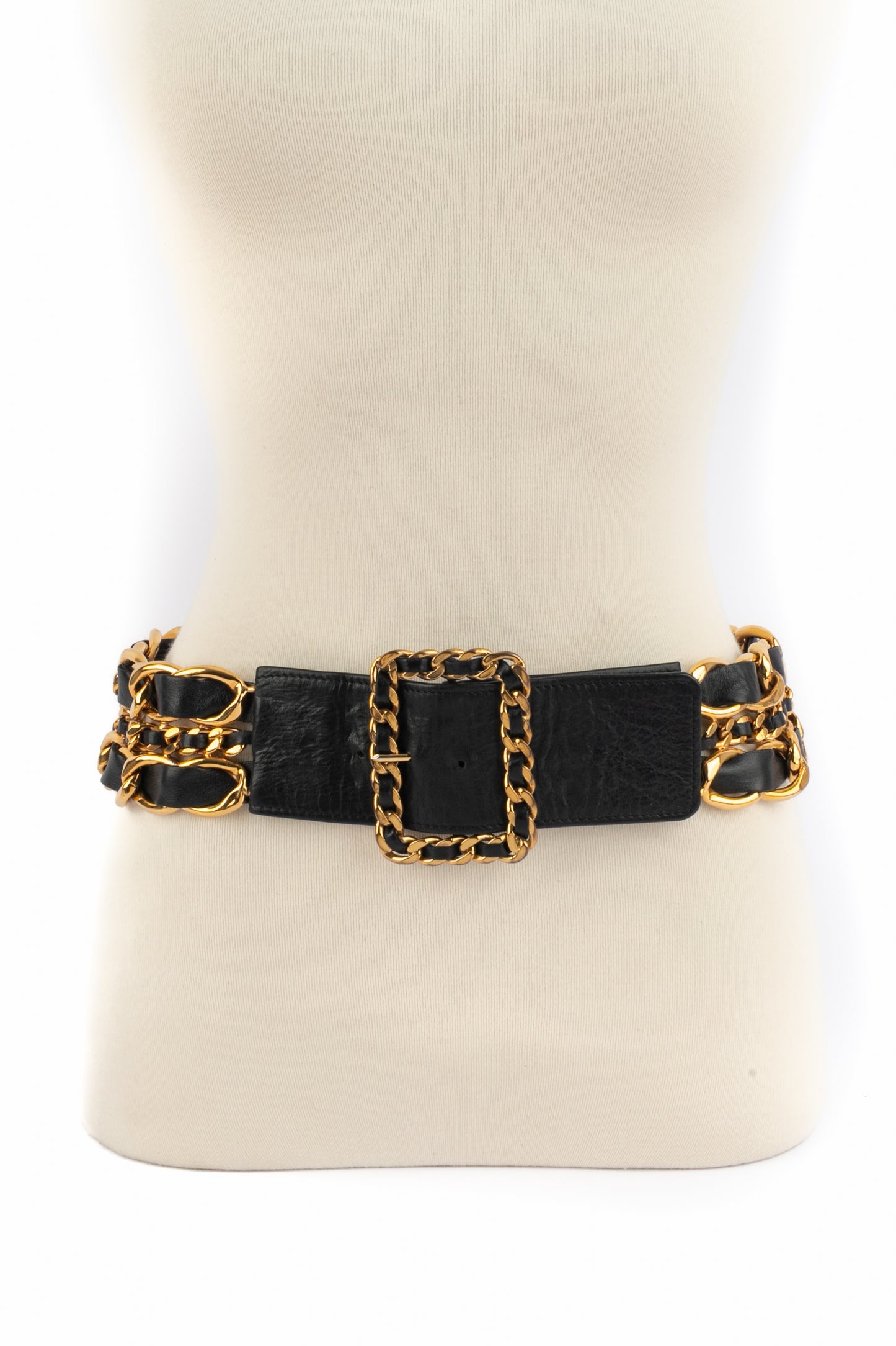 Ceinture en cuir Chanel 1991