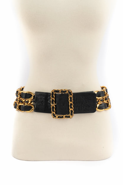 Ceinture en cuir Chanel 1991