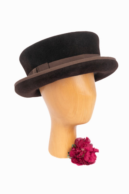 Chapeau marron Christian Dior 