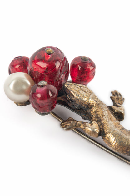 Broche lézard Coco Chanel (Attribuée à)