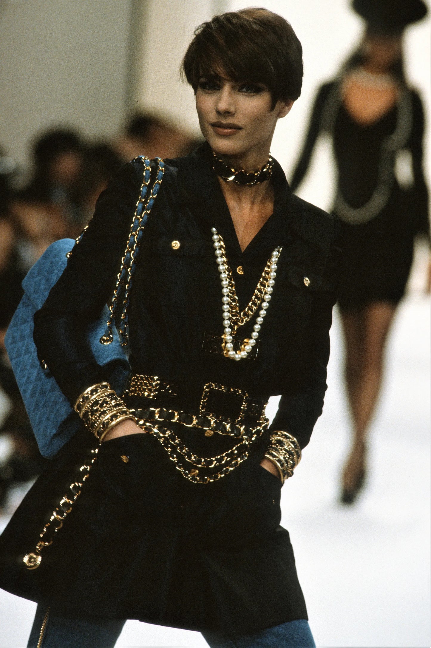 Bracelet manchette Chanel Hiver 1991