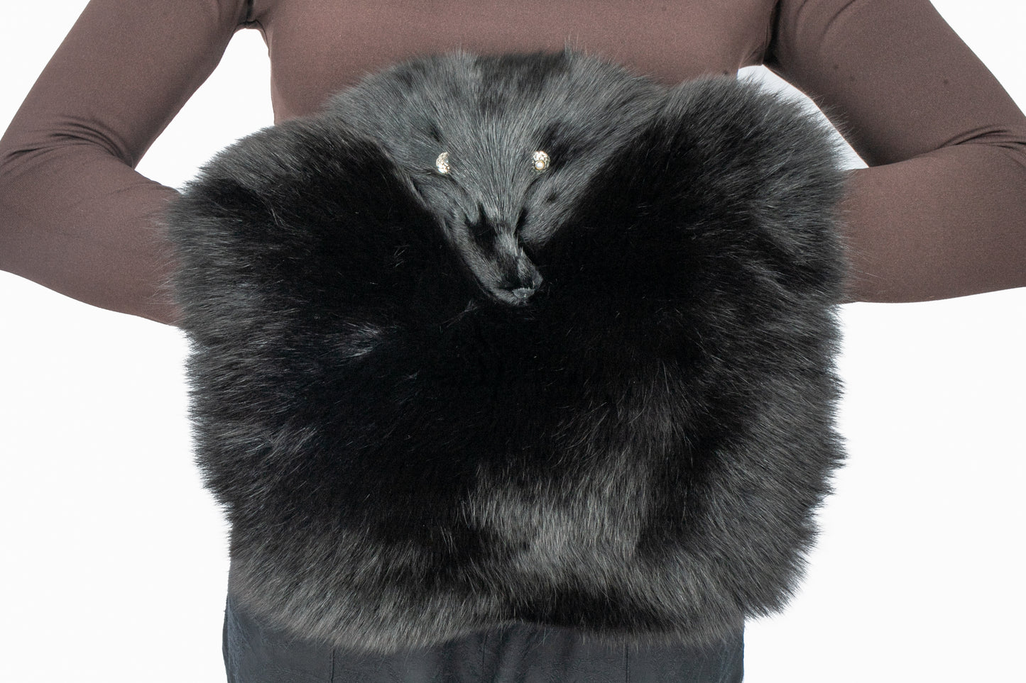 Manchon en renard Yves Saint Laurent