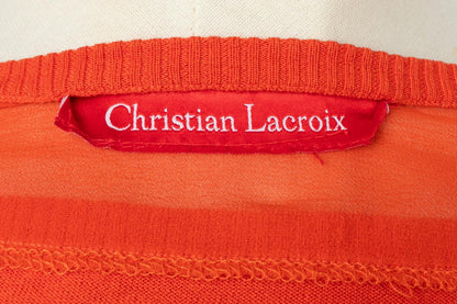 Twin set orange Christian Lacroix 