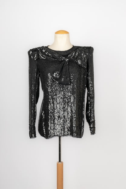 Top à paillettes Balmain 