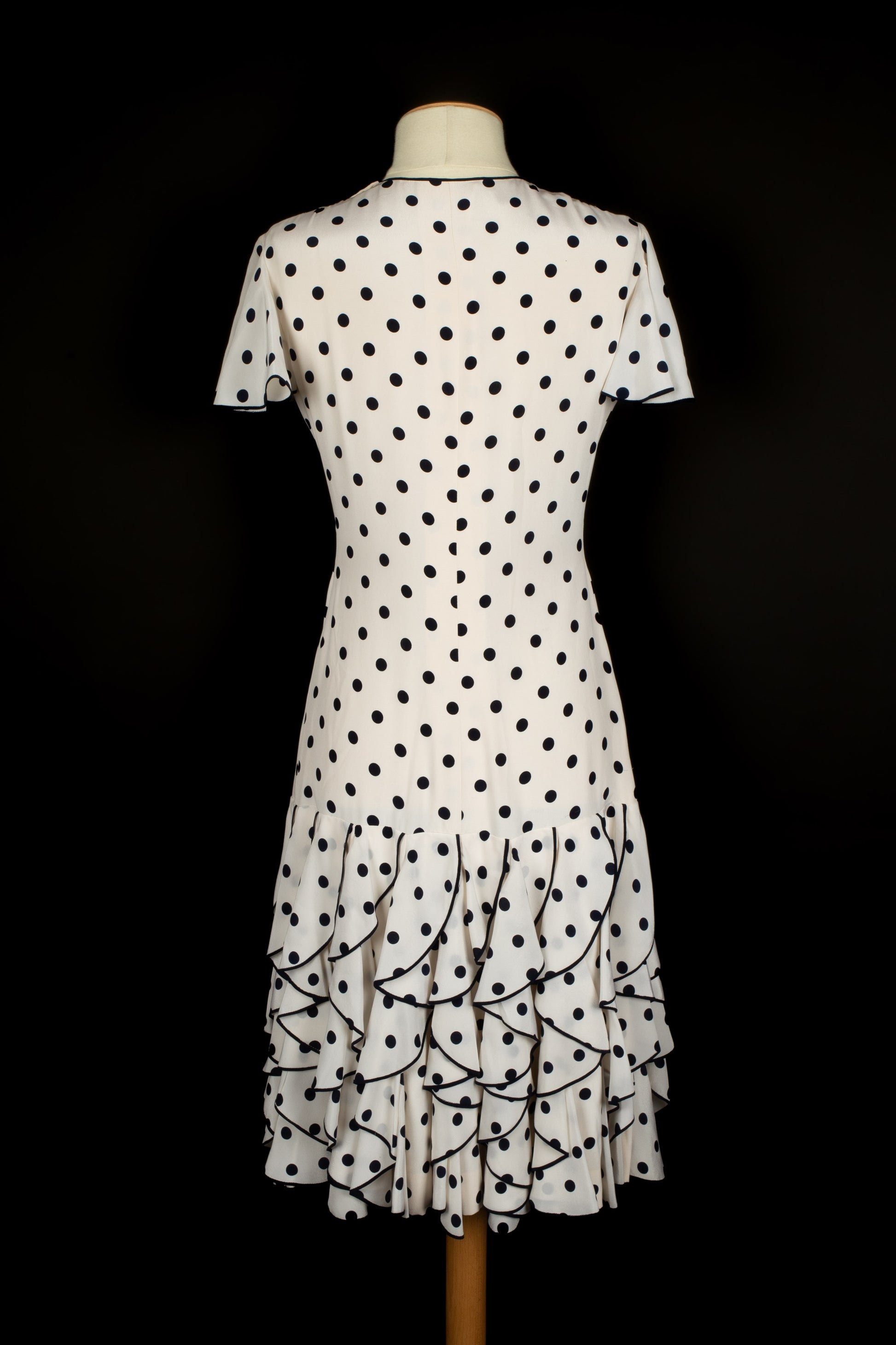 Robe à pois Chanel Haute Couture 