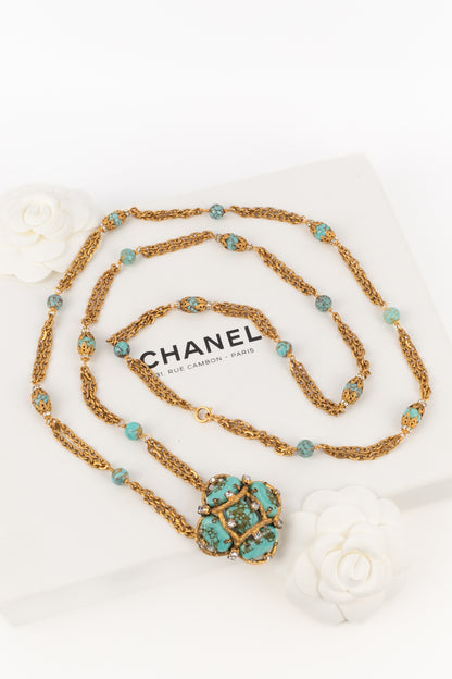 Collier turquoise Chanel Haute Couture