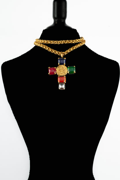 Collier croix Chanel 1993