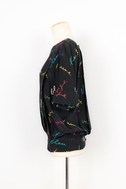 Haut en soie Chanel Printemps 1985