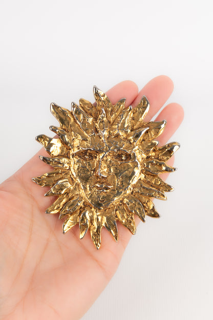 Broche "visage" Yves Saint Laurent